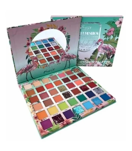 Göz Alıcı Kaliteli Pigmantasyoniu Aynalı 42li Flmingoo Far Seti - Resim 2