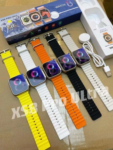 Watch 8 Akıllı Saat Xs8 Pro - Bluetooth, Su Geçirmezlik, Kablosuz Şarj - 5
