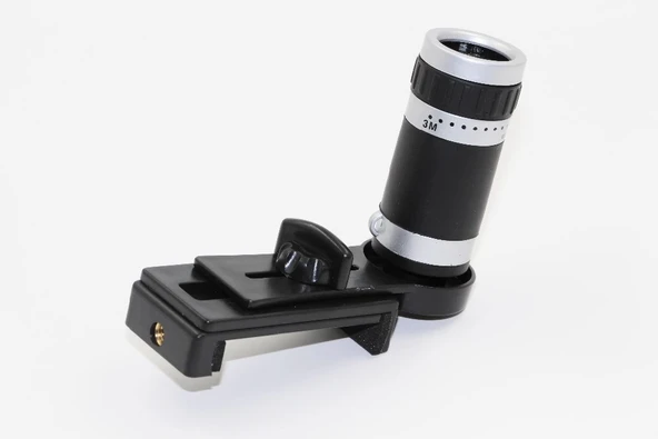 8x18 Zoom Teleskop Telefon Kamera Lensi Mini El Dürbünü - 3