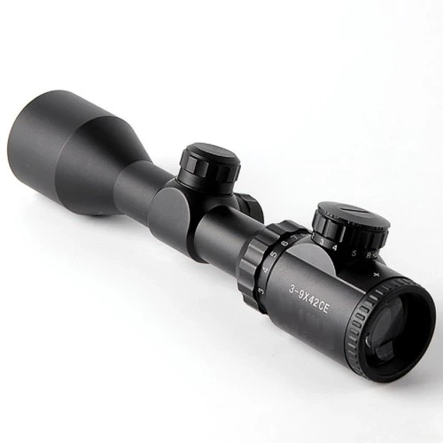 3-9x50  Zoomlu Keskin Nişancı Dürbünü Kırmızı,yeşil İşik  Çelik Gövde - Resim 3