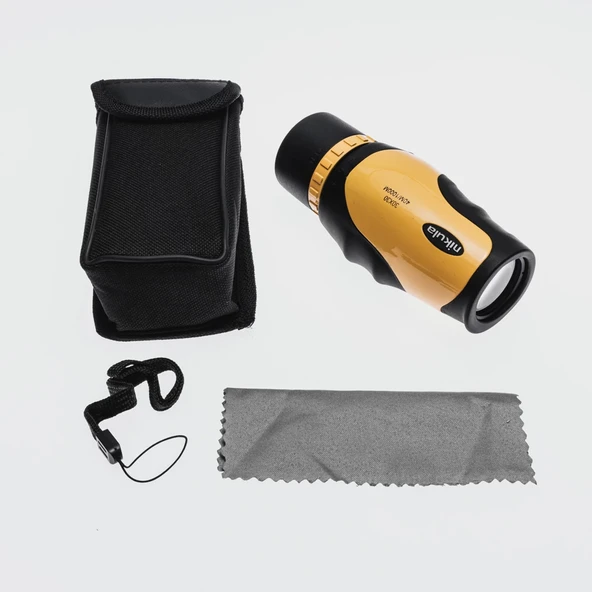 30x30 Tek Gözlü Ayarı Gerektirmeyen Perma Focus Otomatık Netleme Dürbün Sarı - Resim 3