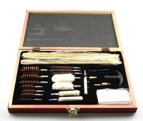 -27parça Ahşap Kutu Evrensel Tabanca Temizleme Seti - Resim 2