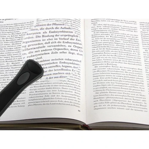 -2 Led Işıklı 2.5x-90mm Okuma Büyüteç - Resim 2