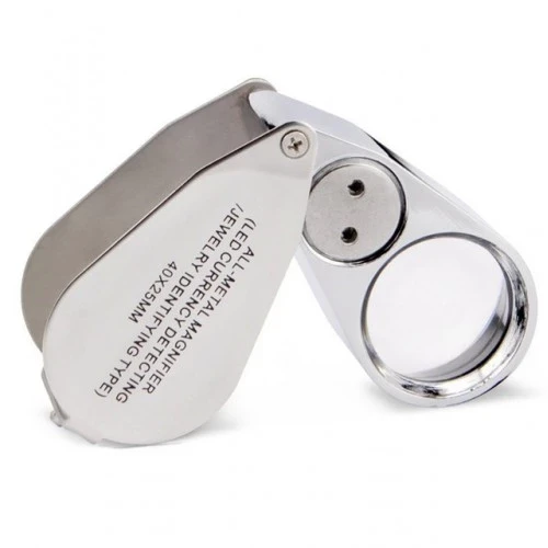 - Kontrol, Için Özel Kutulu Metal Işıklı Lup 40x25 - Resim 2