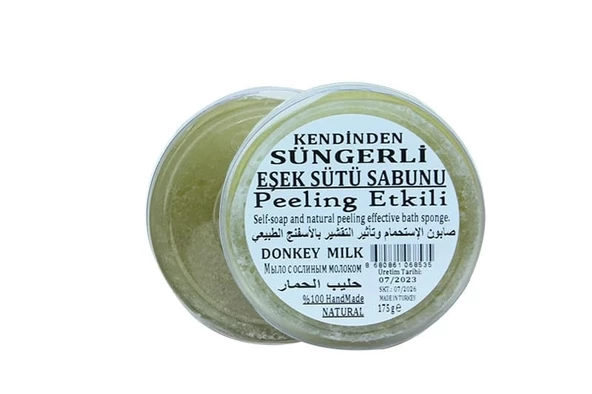 Süngerli Sabun Eşek Sütü - Resim 3