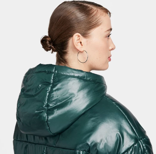 Nike Sportswear Classic Puffer Shine Kadın Yeşil Mont FB8769328 - 5