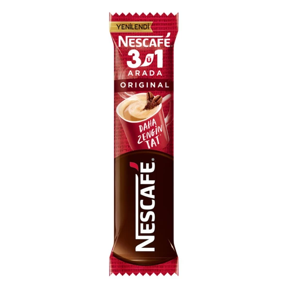 Nescafe 3'ü 1 Arada Orijinal Kahve 17,5 gr 10 Adet - 3