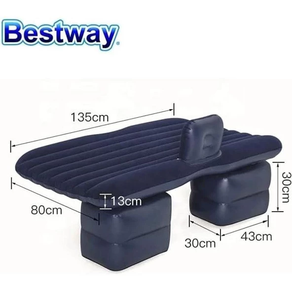 Bestway 67780 Araç İçi Şişme Yatak Araba Arka Koltuk Yatağı 135x80 cm