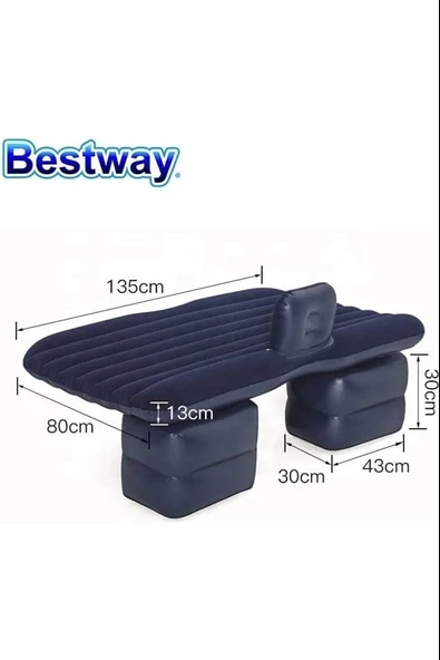 Bestway 67780 Araç İçi Şişme Yatak Araba Arka Koltuk Yatağı 135x80 cm