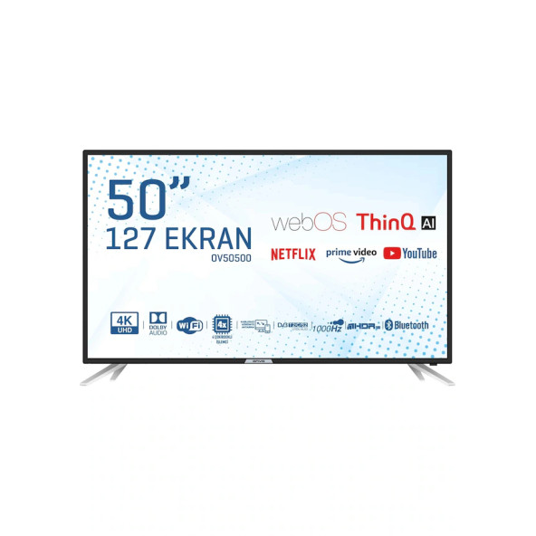 Onvo OV50500 4K Ultra HD 50" 127 Ekran Uydu Alıcılı webOS Smart LED TV