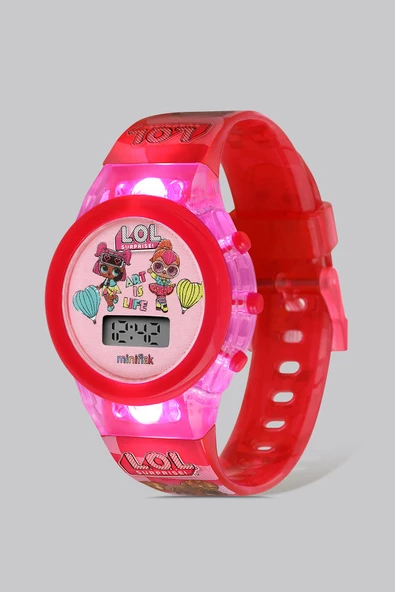Miniflak LOL Surprise! Lisanslı LOL7220 Pembe Işık Çocuk Kol Saati - 2