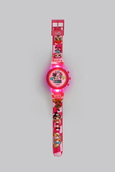 Miniflak LOL Surprise! Lisanslı LOL7220 Pembe Işık Çocuk Kol Saati - 3