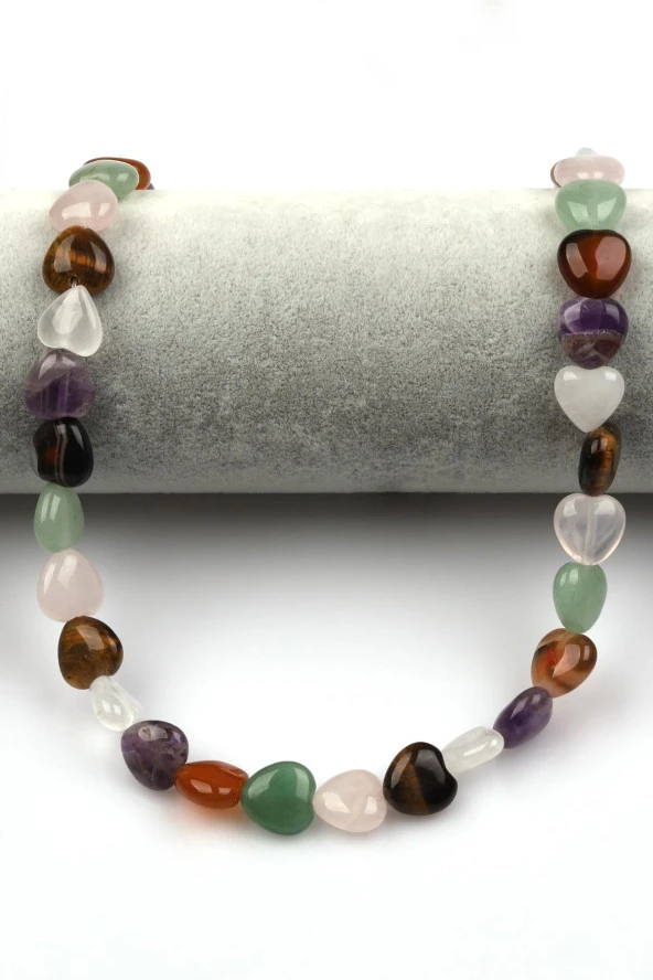 Çakra Doğal Taş Dizi Kalp Kesim - Resim 2