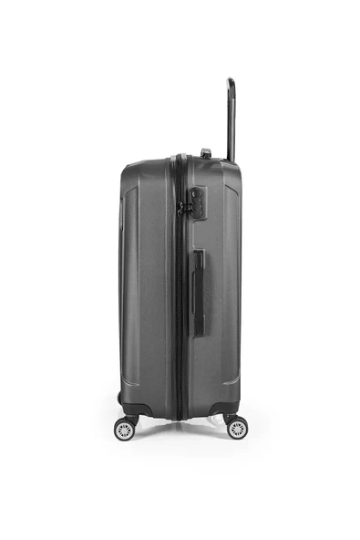 Polo&Sky Spring Model Füme Renk 2'li Valiz Seti Kabin + Orta - Resim 5