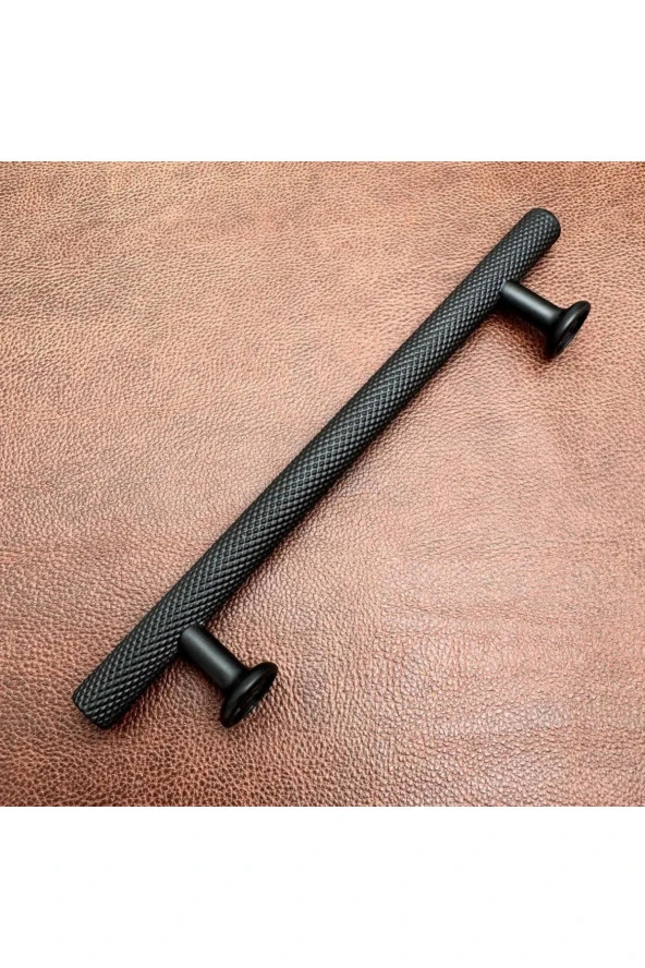 Mobilya Dolap Kulpu Mutfak Çekmece Kulpu Çizgili Doruk Mat Siyah 96 Mm 10 Adet - 2