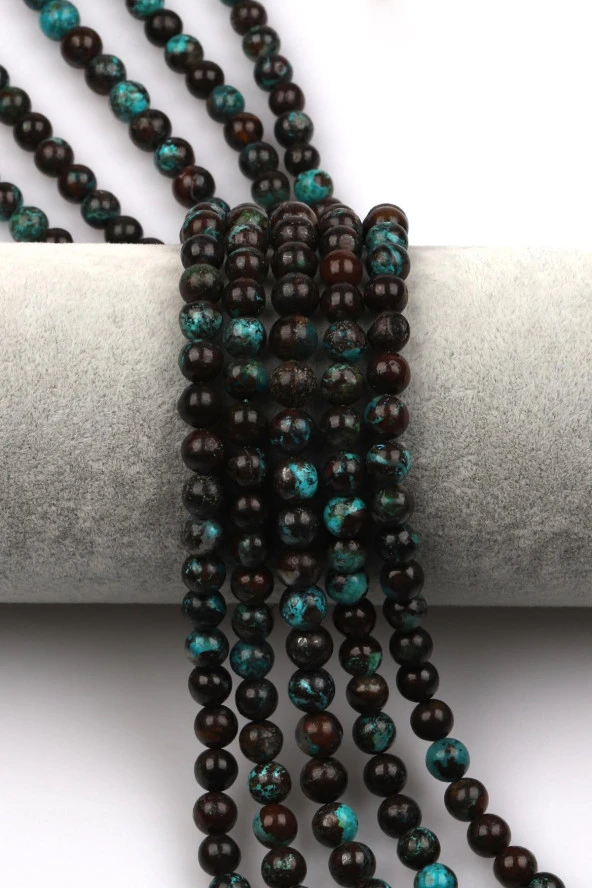 Krizokol Doğal Taş Dizi 6 mm Küre Kesim ürün görseli