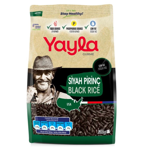 YAYLA GURME SİYAH PİRİNÇ 250 GR