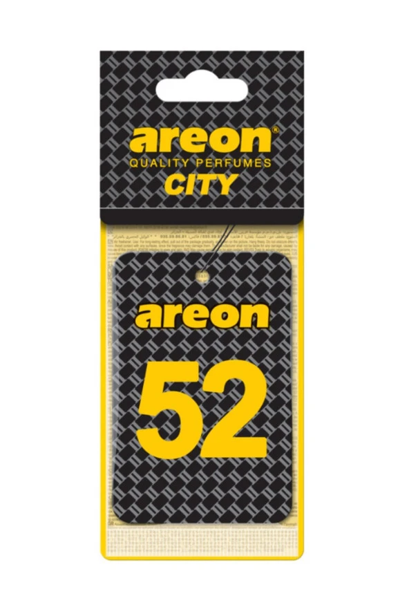 Areon City Vanilla Black 52 Oto Araç Kokusu