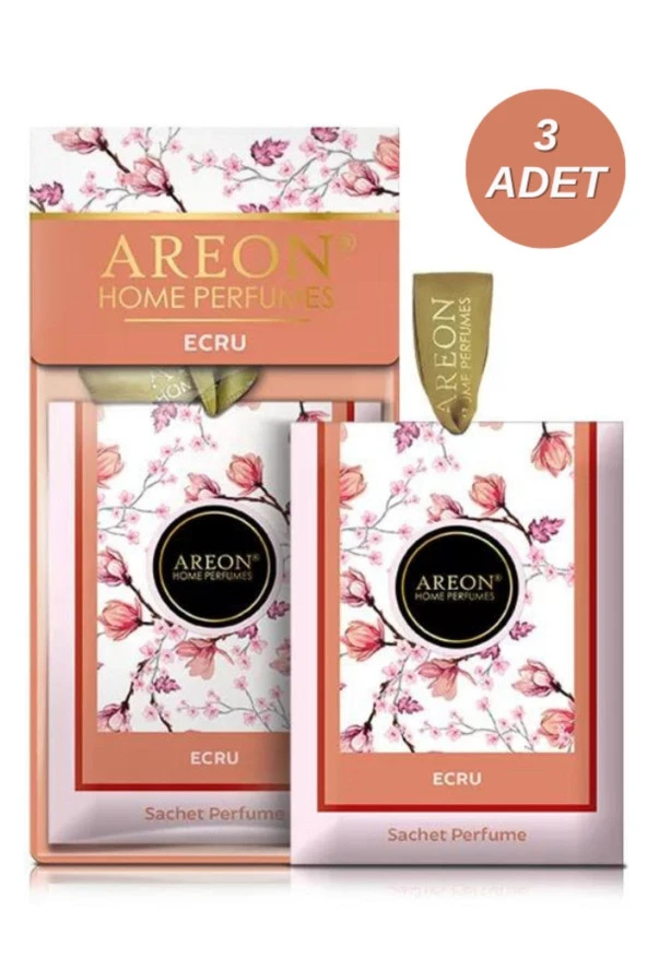 Areon Sachet Perfume Premium Ecru Dolap ve Çekmece Kokusu 3'lü