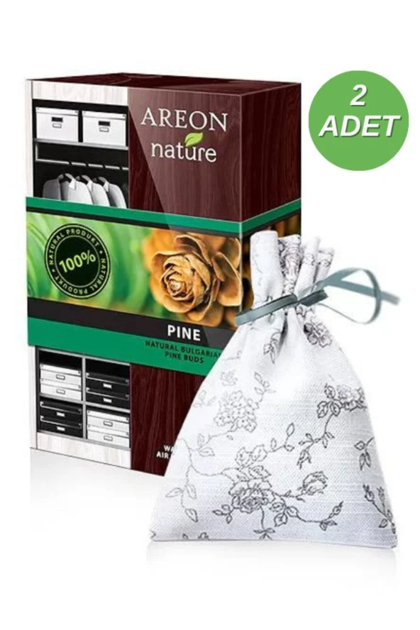 Areon Nature Premium Bag Pine Dolap ve Çekmece Kokusu 2'li