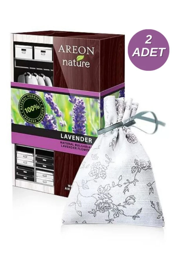 Areon Nature Premium Bag Lavender Dolap ve Çekmece Kokusu 2'li