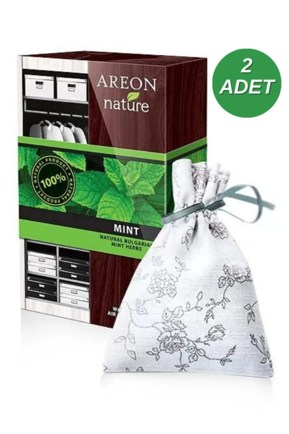 Areon Nature Premium Bag Mint Dolap ve Çekmece Kokusu 2'li