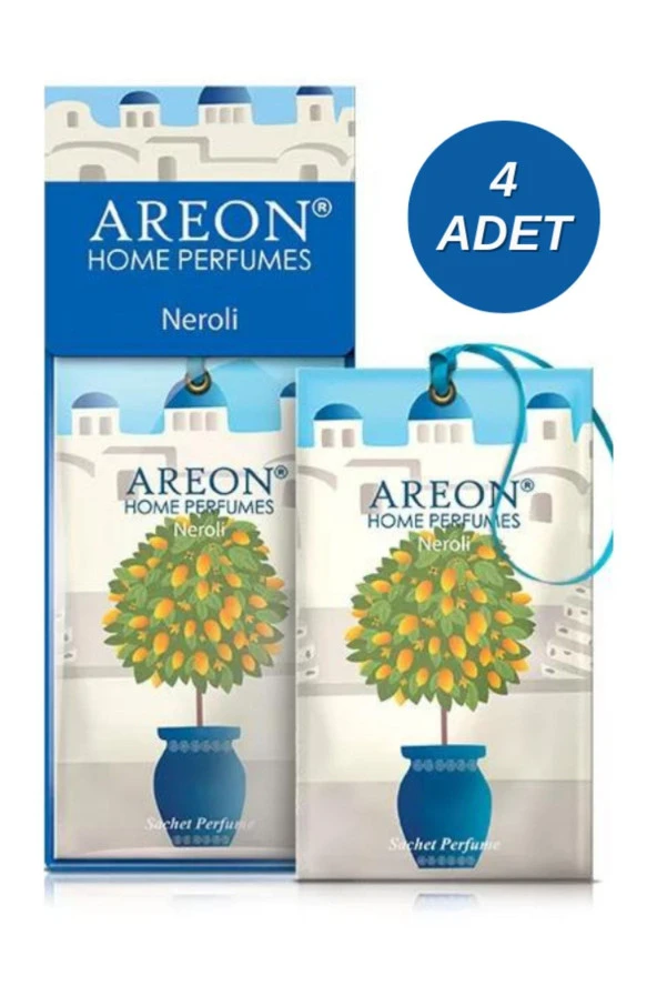 Areon Sachet Perfume Neroli Dolap ve Çekmece Kokusu 4'lü