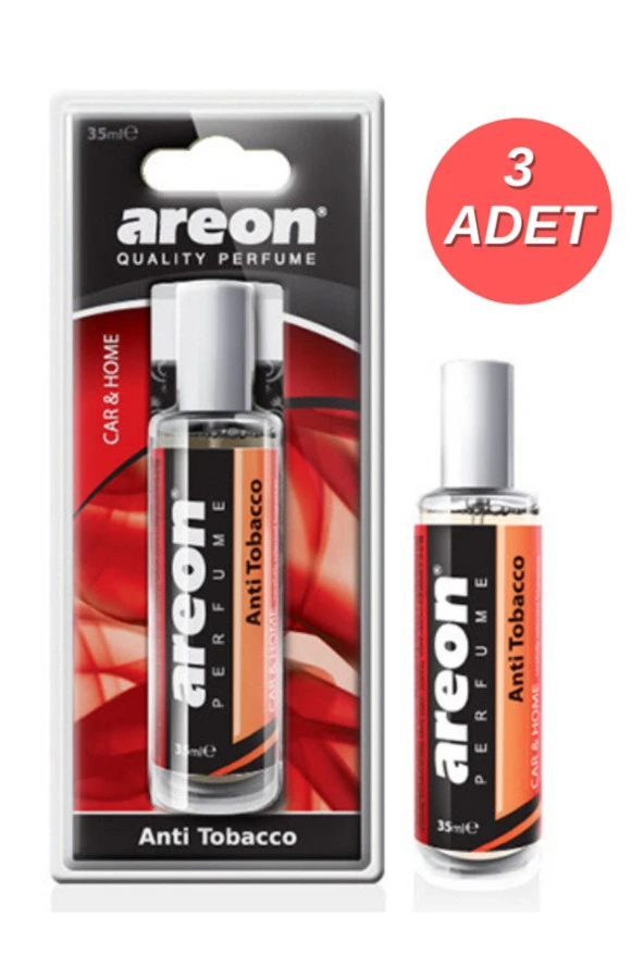 Areon Anti-Tobacco 35 ml Blister Sprey Oto Araç Kokusu 3'lü