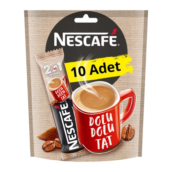 Nescafe 2'si 1 Arada Kahve 10 gr 10 Adet