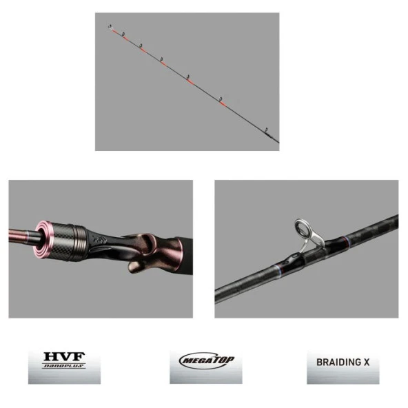Daiwa New Kohga Tenya Game 206cm 60-300gr Tai Rubber Kamış - Resim 2