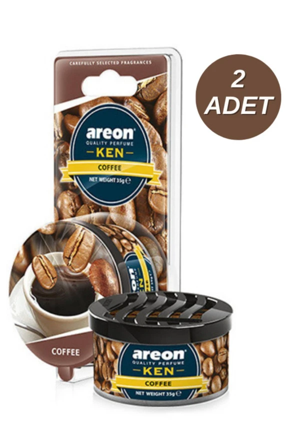 Areon Ken Blister Coffee Bardaklık Oto Araç Kokusu 2'li