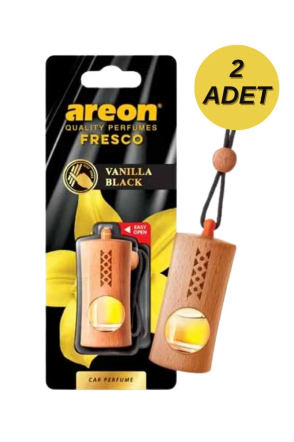 Areon Fresco On-Off Regular Vanilla Black Oto Araç Kokusu 2'li