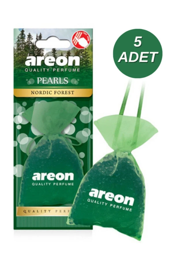 Areon Pearls Nordic Forest Oto Araç Kokusu 5'li