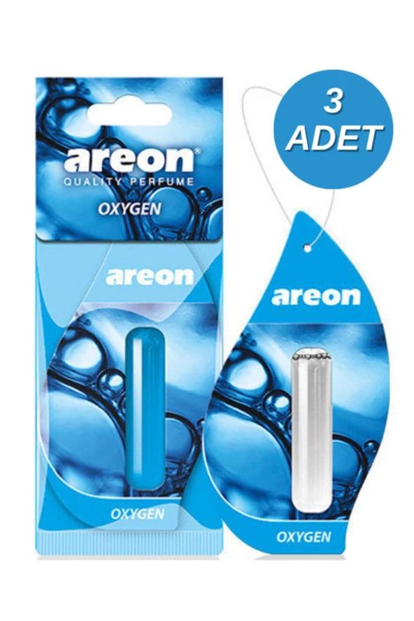 Areon Liquid 5 ml Oxygen Oto Araç Kokusu 3'lü