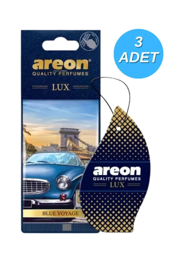 Areon Lux Blue Voyage Oto Araç Kokusu 3'lü