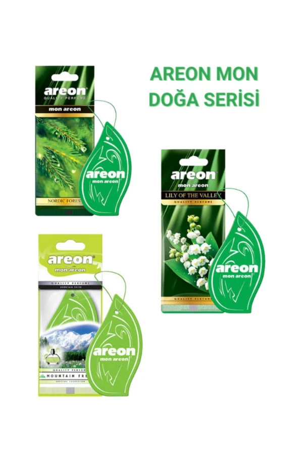 Areon Mon Doğa Serisi (lıly Of The Valley+mountaın Fresh+nordıc Forest) 3'lü