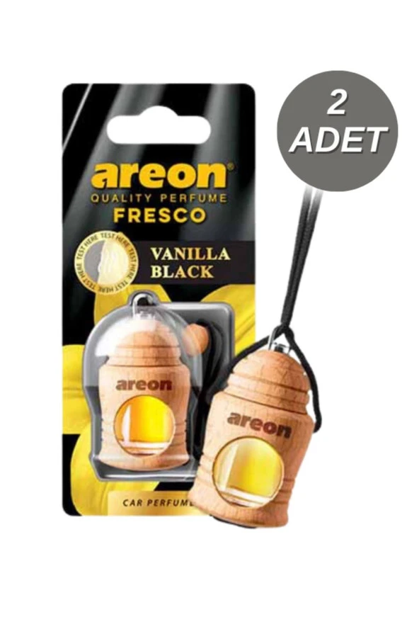 Areon Fresco Vanilla Black Oto Araç Kokusu 2'li