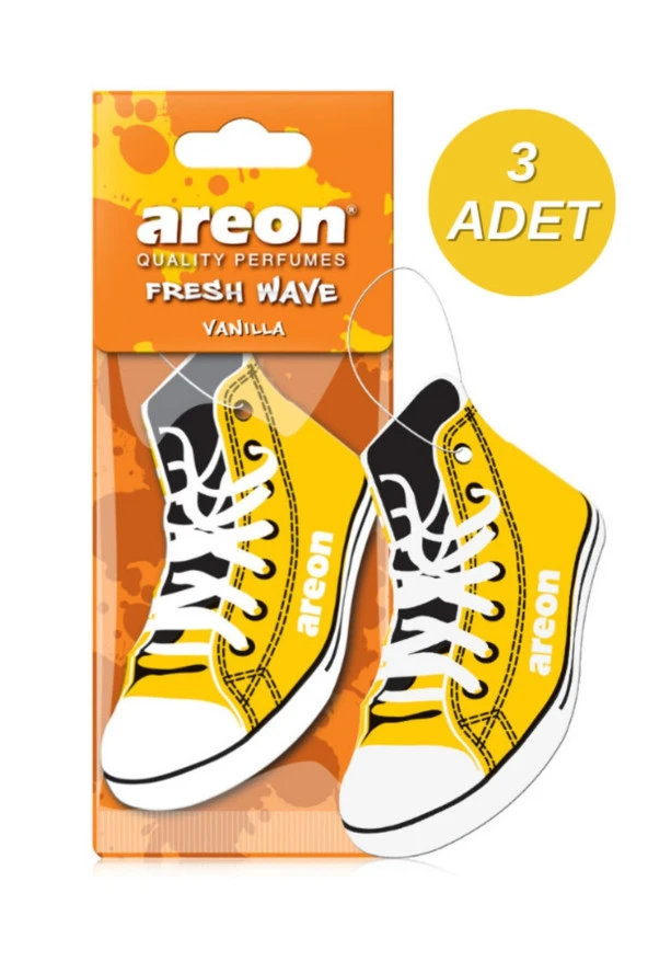 Areon Fresh Wave Dry Vanilla Oto Araç Kokusu 3'lü