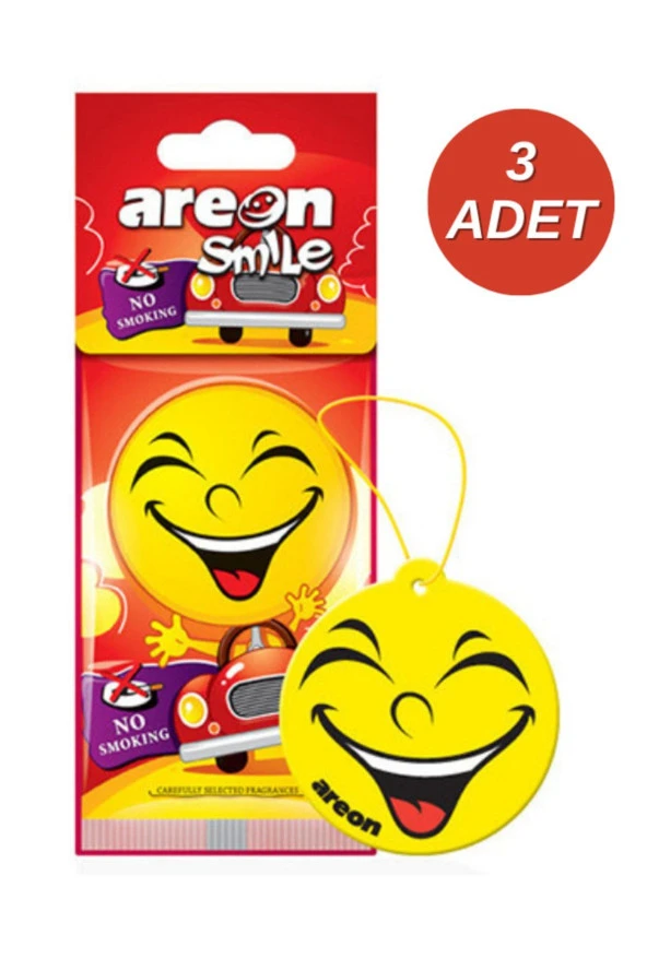 Areon Smile Dry No Smoking Oto Araç Kokusu 3'lü