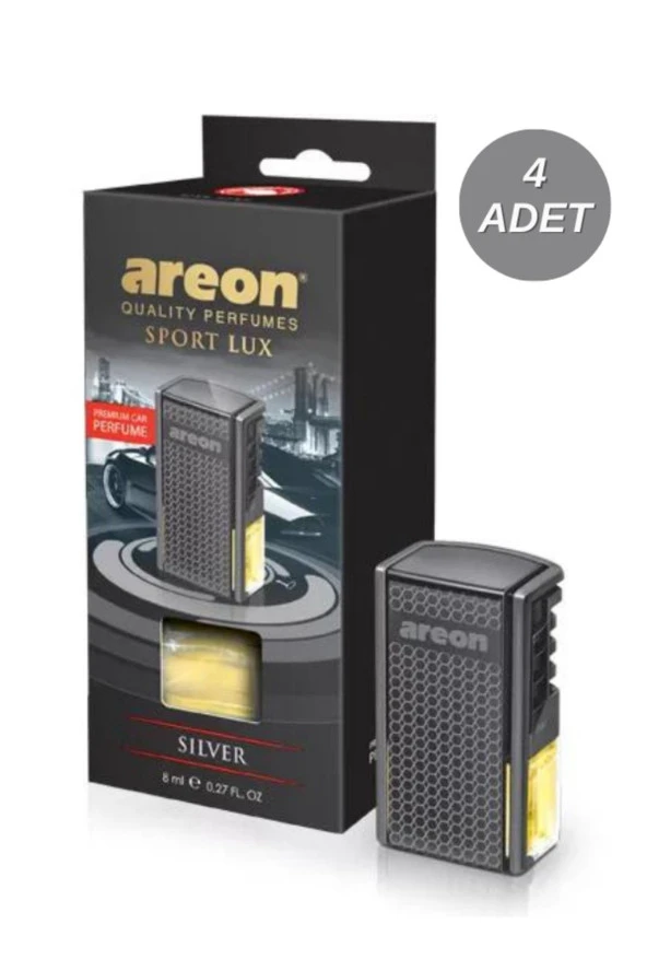 Areon Premium Car 8 Ml Sport Lux Silver Araç Klima Kokusu 4'lü