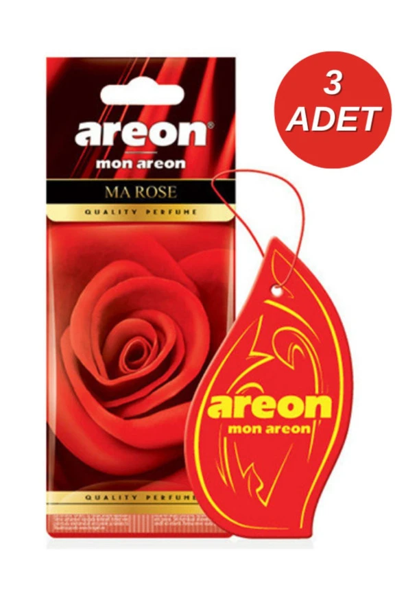 Areon Mon Ma Rose Oto Araç Kokusu 3'lü