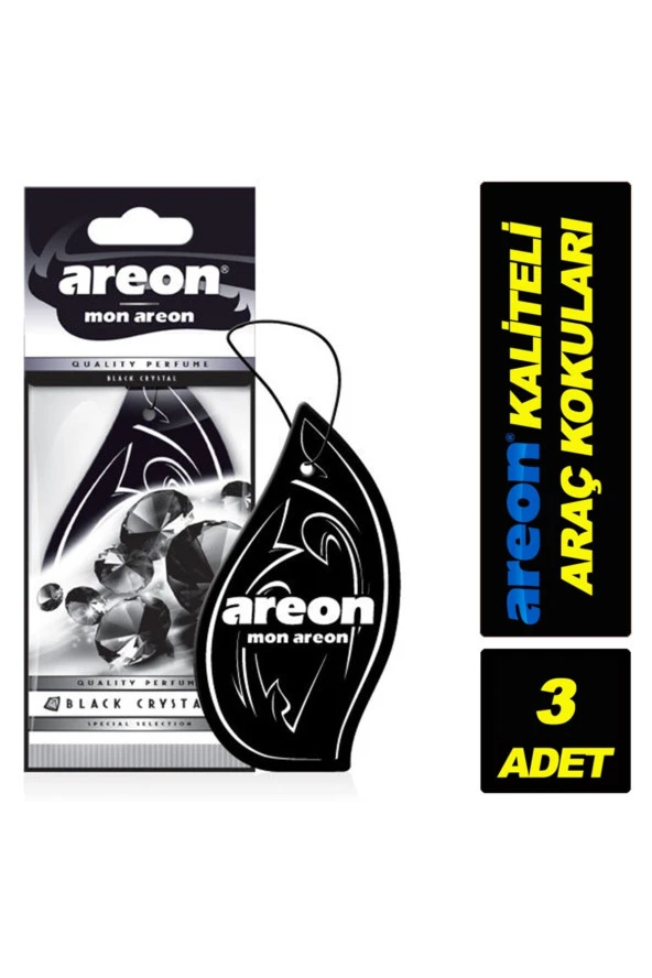 Areon Mon Black Crystal Oto Araç Kokusu 3'lü