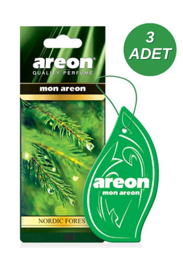 Areon Mon Nordic Forest Oto Araç Kokusu 3'lü