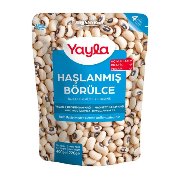 YAYLA HAŞLANMIŞ BÖRÜLCE 400 GR