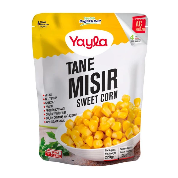 YAYLA HAŞLANMIŞ MISIR 220 GR