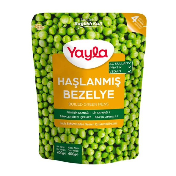 YAYLA HAŞLANMIŞ BEZELYE 700 GR