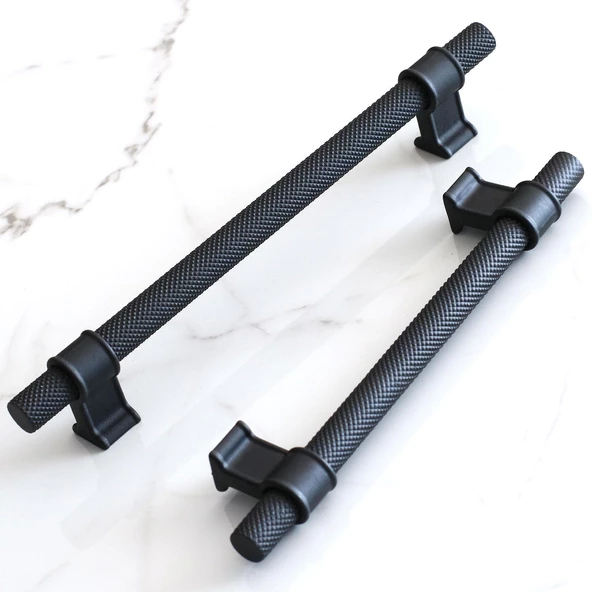 Hisar Siyah Metal Kulp 128 mm-12.8 cm Mobilya Çekmece Mutfak Dolabı Dolap Kulpları Kulbu Kulpu - Resim 2