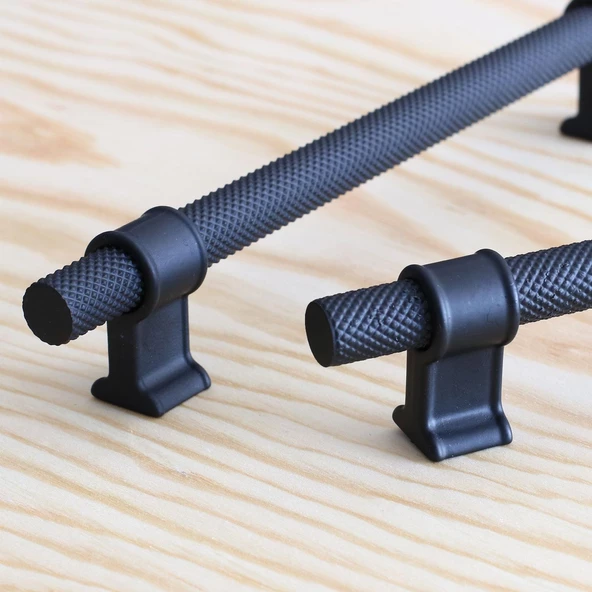 Hisar Siyah Metal Kulp 128 mm-12.8 cm Mobilya Çekmece Mutfak Dolabı Dolap Kulpları Kulbu Kulpu - Resim 7