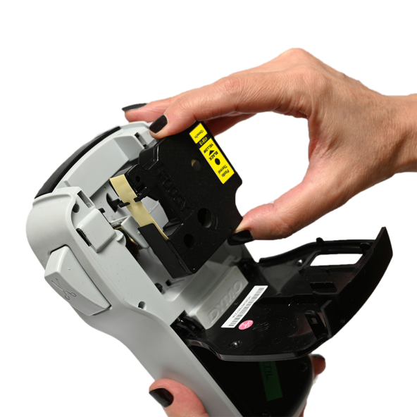 Foogy Dymo D1 Muadili Etiket Plastik Sarı - 12 mm x 7 mt - 45018 - Eko Paket 5 li - 3