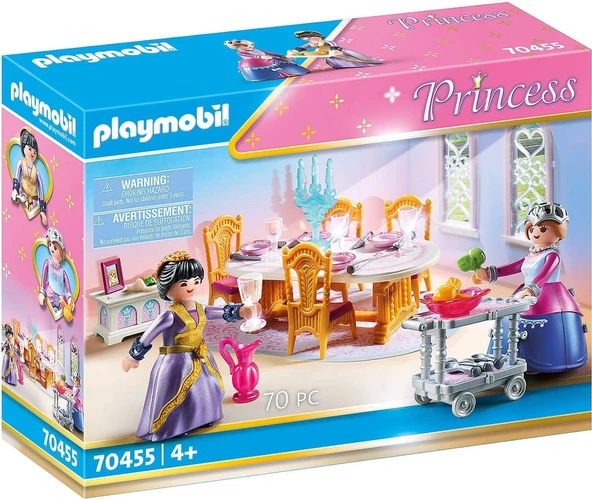 Playmobil 70455 Prenses Kalesi Yemek Odası, prensler ve prensesler için büyülü dünya, eğlenceli, yaratıcı rol yapma, oyu